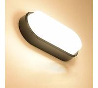 Modern LED Wall Lamps Moistureproof Front Porch Ceiling Light Surface Mounted Oval Compatible with Outdoor Garden Bathroom Lighting,Modern Wall lamp