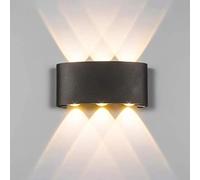 Modern LED Wall Light Fixture - Simple Up Down Sconces for Indoor Stair, Bedroom, Living Room, Hallway - 6W Decorative Chaner Lamp for Home Decor