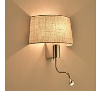 Modern LED Wall Light Lampshade Compatible with Bedroom Bedside Applique murale luminaire LED Warm Light Wall Sconce,Modern Wall Sconces