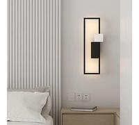 Modern LED Wall Lights Gold Dimmable Up Down Wall Lighs Linear Industrial Geometry Contemporary White Bedside Lamp Wall Sconce Indoor for Living Room Hallway Stairway Porch