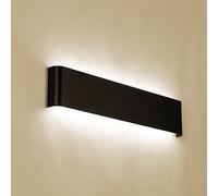Modern LED Wall Sconces for Bedroom - Ultra-Thin Aluminum Up/Down Lighting, Decorative Linear Strip Lamp, Indoor Wall Light in Silver/Black, Perfect for Home Decor