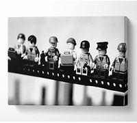 Modern Lego Canvas Print Wall Art - Canvas Art Large 26 x 40 Inches