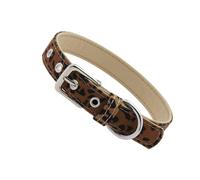 Modern Leopard Pattern Adjustable Collar Necklace Sturdy Faux Leather Chokers With Buckles Detail For Street Styles Fashion Unisex Chokers Necklace Gift