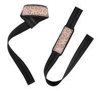 Modern Leopard Print - Geometric Patterns Lifting Wrist Straps 26" Power Workouts Wrist Straps for Powerlifting