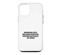 Modern Life Record Profits Minimum Peace of Mind Case for iPhone 12/12 Pro