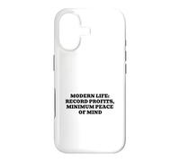 Modern Life Record Profits Minimum Peace of Mind Case for iPhone 17