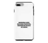 Modern Life Record Profits Minimum Peace of Mind Case for iPhone 7 Plus/8 Plus