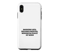 Modern Life Record Profits Minimum Peace of Mind Case for iPhone XS Max