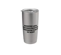 Modern Life Record Profits Minimum Peace of Mind Stainless Steel Insulated Tumbler