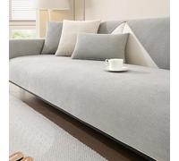 Modern Light Grey Anti Slip Sofa Cover Minimalist Couch Protector for Folding Sofas 60x210cm Durable Dossier Sleeve Stylish Home Decor
