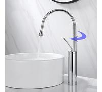 Modern Light Luxury Bathroom Sink Tap with 360° Swivel Arm and Water Drop Design Easy to Operate Mixer for Universal Basin Single Handle Brass Construction Stylish Functional Choic