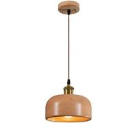 Modern Light Luxury Creative Bowl-Shaped Hanging Lamp Japanese Style Wooden Ceiling Pendant Light Mini Lampshade Home Lighting Chandeliers For Tea Room Dining Room Living Room