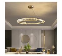 Modern Lights Luxury Gold Round Ceiling Crystal Chandelier American Living Room Indoor Lights Triple Ring Light Chandelier,Pendant Light