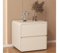 Modern Lightweight Two-Tier Nightstand for Home Use No Installation Required Luxurious Round Corner Design Ideal for Living Room & Bedroom Decor