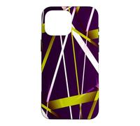 Modern Line Urban Geometry Black White Lime-Green Case for iPhone 16 Pro Max