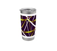 Modern Line Urban Geometry Black White Lime-Green Stainless Steel Insulated Tumbler