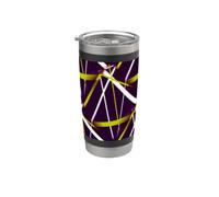 Modern Line Urban Geometry Black White Lime-Green Stainless Steel Insulated Tumbler
