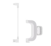 Modern Link Device Holder with Adjustable View Angles USB Charging Port & Space-Saving ABS Wall Mount Bracket Modern Security Camera Mounting Bracket