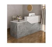 Modern Lockable Drawer Reception Desk - Perfect for Office Living Room Store & Home - Sleek Left Design (L260 cm) - Stylish and Functional Workspace Furniture