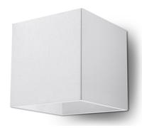 Modern Loft Design Wall Lamp: White Up/Down Square Shape - Best Quality, G9 Bulb