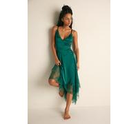 Modern Love Midi Slip by Intimately at Free People in Emerald Green, Size: XS - female