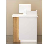 Modern LShaped Desk with Drawer Cash Register Table 80/100/120 cm Simple Elegant Office Reception Workstation Stylish Computer Table for Home and Business
