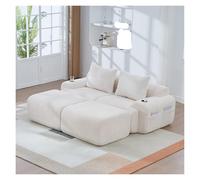 Modern LShaped Modular Sofa 3Seater Corduroy Corner Couch Stylish Curved Design with rage Ottomans Comfortable Living Room Seating Versatile Home Furniture