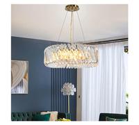 Modern Luxury Crystal LED E14 Pendant Light Gold Oval Long Strip Chandelier Home Decor Suspension Luminaire Ceiling Lamp,Pendant Light