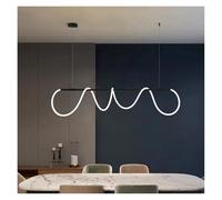 Modern Luxury Golden Long Bar Restaurant Pendant Light Nordic Dining Room Dining Table Bar Line Art LED Lighting Fixtures