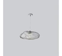 Modern Luxury Pebble GlassPendant Light Creative Design LED Chandelier Living Dining Room Bedroom Furniture Decor Lamp Fixtures(Smoke Grey,D40CM_3-Colors)