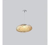 Modern Luxury Pebble GlassPendant Light Creative Design LED Chandelier Living Dining Room Bedroom Furniture Decor Lamp Fixtures(Amber,D30CM_Cold Light)