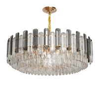 Modern Luxury Round Crystal Chandelier: 60cm 5 Tiers Pendant Light