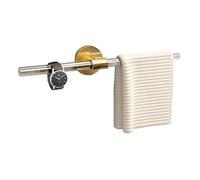 Modern Luxury Wall-Mounted Acrylic Towel Rack - No Drill Hand Towel Bar for Bathroom Kitchen & Balcony - 60cm Stylish Gold Finish - 12-Towel Storage Solution