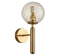 Modern Luxury Wall Sconce, Water Pattern Glass Light for Villa, Bedroom, Hotel, Decorative Bedside Lamp, Stylish TV Background Lighting (Type B)