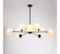 Modern Magic Beans Black Dining Room Chandelier - Modern LED Ceiling Light Glass Globe Lights,Ceiling Lighting