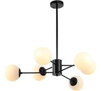 Modern Magic Beans Black Dining Room Chandelier - Modern LED Ceiling Light Glass Globe Lights,Ceiling Lighting