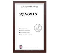 Modern Mahogony HD Front Poster Frames 27x39 inches Picture/Photo Frames Vertical or Horizontal Shatter-Proof Perspex Front Easy To Hang for Home, Office, Gallery