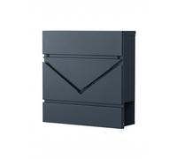 Modern Mailbox Anthracite Grey and Silver