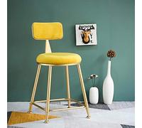 Modern Makeup Chair with Gold Metal Legs, Curved Backrest & Soft Cushion, Stylish Vanity Stool for Home, Elegant Leisure Guest Seat, Perfect for Beauty & Salon Use