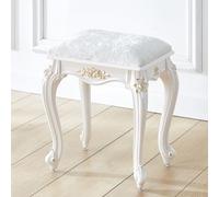 Modern Makeup Vanity Stool, Gold Accent, PU Leather & High-Density Foam Cushion, 150Kg Capacity, Elegant Bedroom Chair for Beauty Room & Dressing Table
