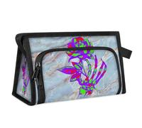 Modern Marble Color Rose Travel Makeup Bag for Women Men Kids Girls Boys Marble Art Multipurpose Wash Pouch Bag Toiletry Cosmetic Toiletries Shower Bag Organizer