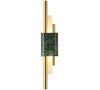 Modern Marble Wall Sconce White Green Natural Stone Glass Linear Wall Lighting Bar Long Strip LED Bathroom Vanity Wall Mounted Lamp Bedroom Light for Bedside Living Room Hallway Dining Room Aqiong
