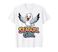 Modern Marine Bold Waterfront Bird Lovely Elegant Seagull T-Shirt