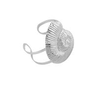 Modern Marine Inspired Adjustable Cuff Combining Starfishes Charm and Shell Patterns Versatile Day to Night Jewelry Adjustable Open Bangle for Women