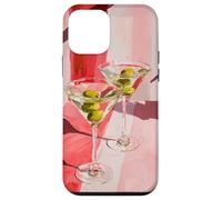 Modern Martini Art with Green Olives Case for iPhone 12 mini