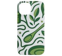 Modern Matcha Tea Art - Minimal Green Botanical Design Case for iPhone 15