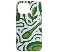 Modern Matcha Tea Art - Minimal Green Botanical Design Case for iPhone 16 Pro Max
