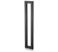 Modern Matt Black Front Door Handle, Glass Shower Push Pull, Double-Sided Rectangle Sliding Door Handle, 120cm/4ft Length - Stylish Interior & Exterior Hardware