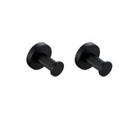 Modern Matte Black Bathroom Hardware Set with Towel Bar Bath Robe Hook Brass Knurled Design and Shelf for Towels Paper and Tissue Includes 2 Hooks KeYJ