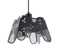 Modern Matte Black Game Controller Pendant Light Shade with Laser Cut Holes | 17cm x 23cm | Perfect Room Addition for Any Gaming Fan by Happy Homewares